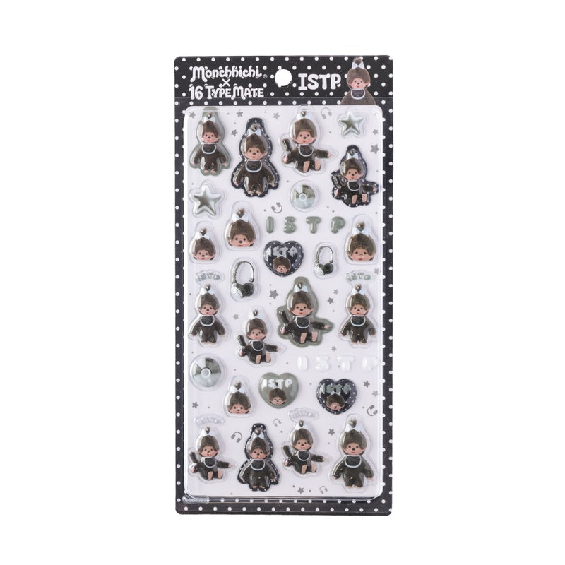 MONCHHICHI x 16 TYPEMATE MBTI Personalities Puffy Pop Sticker (ISTP)
