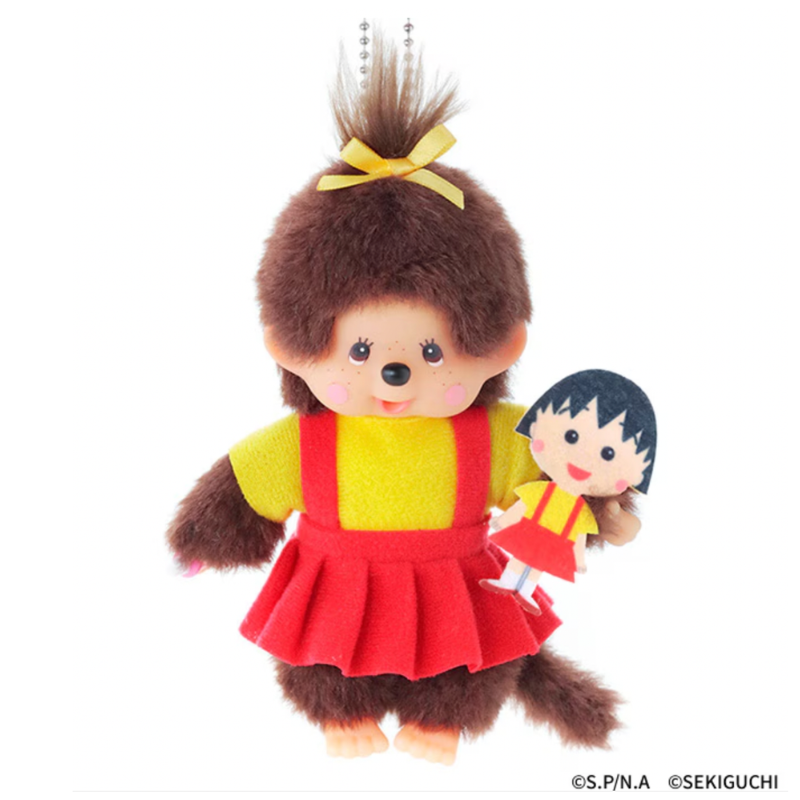 monchhichi-x-chibi-maruko-chan-mascot-holder-keychain