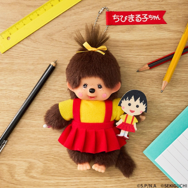monchhichi-x-chibi-maruko-chan-mascot-holder-keychain