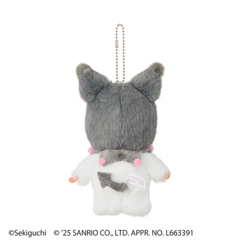 monchhichi-x-kuromi-mascot-holder-keychain