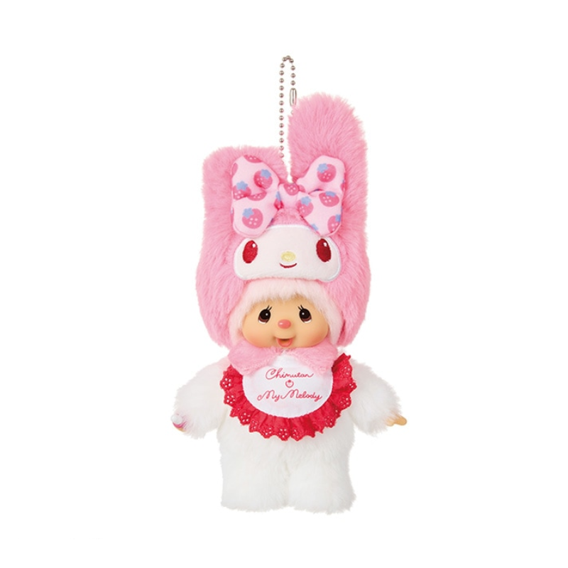 monchhichi-x-my-melody-chimutan-mascot-holder-keychain