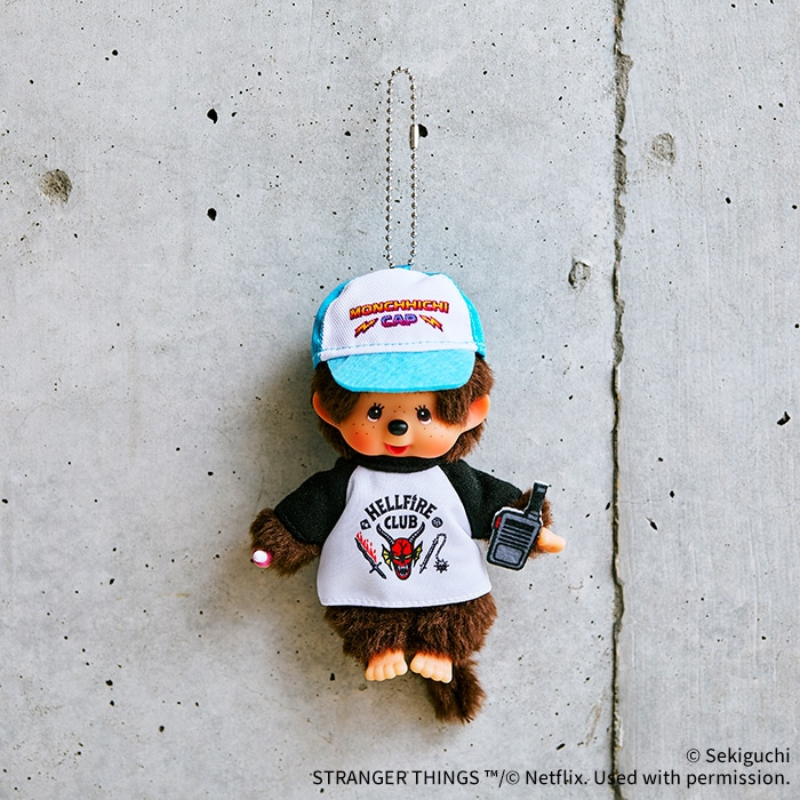 monchhichi-x-stranger-things-hellfire-club-mascot-holder-keychain