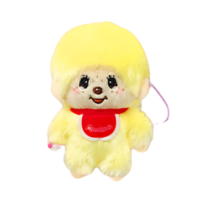 monchhichi yellow mascot holder keychain mini boy