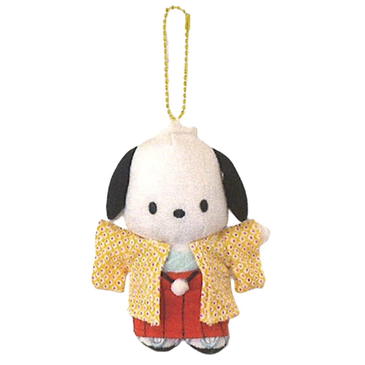 SANRIO Pochacco Orange Kimono Mascot Holder Keychain