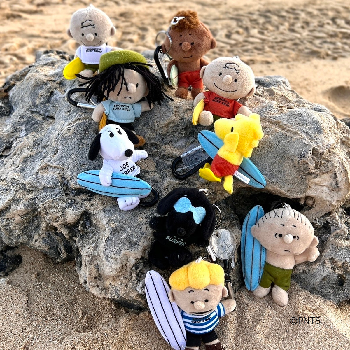 PEANUTS Hawaii Surf Shop Charlie Brown Surfing Mascot Holder