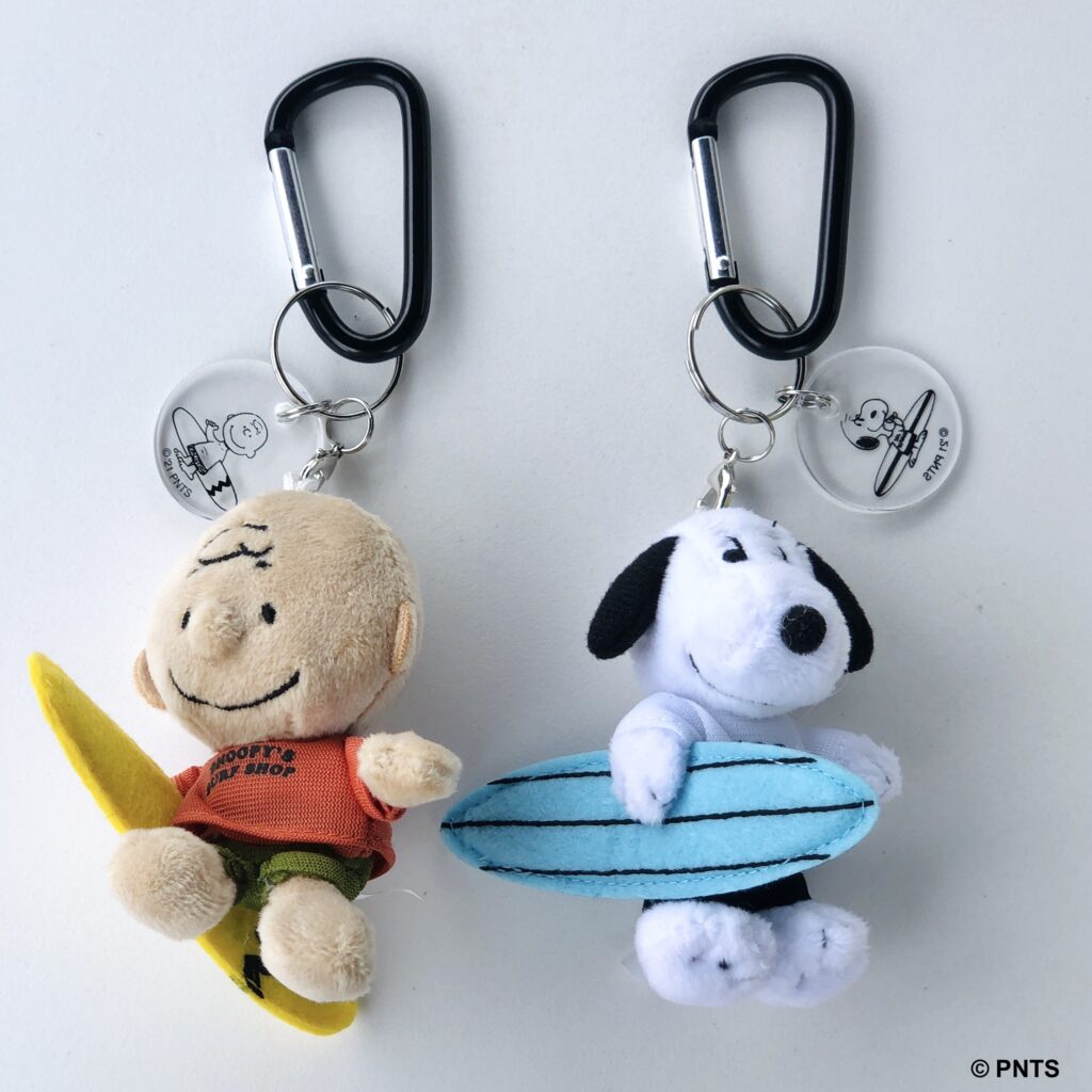 PEANUTS Hawaii Surf Shop Snoopy Surfing Mascot Holder Keychain