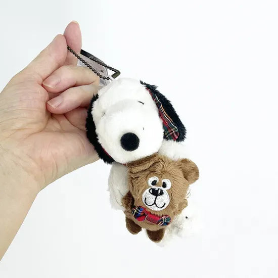 peanuts-snoopy-bear-check-vintage-mascot-holder-keychain