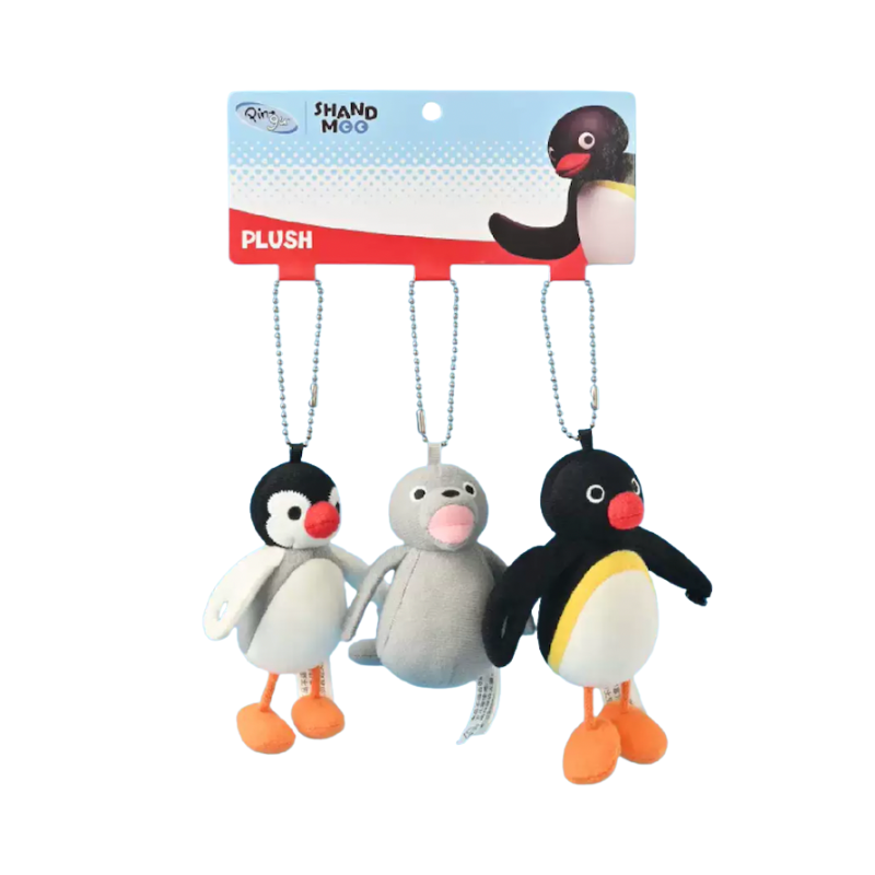 PINGU Little Feet Series Trio Mascot Holder Keychain | YORE STORE