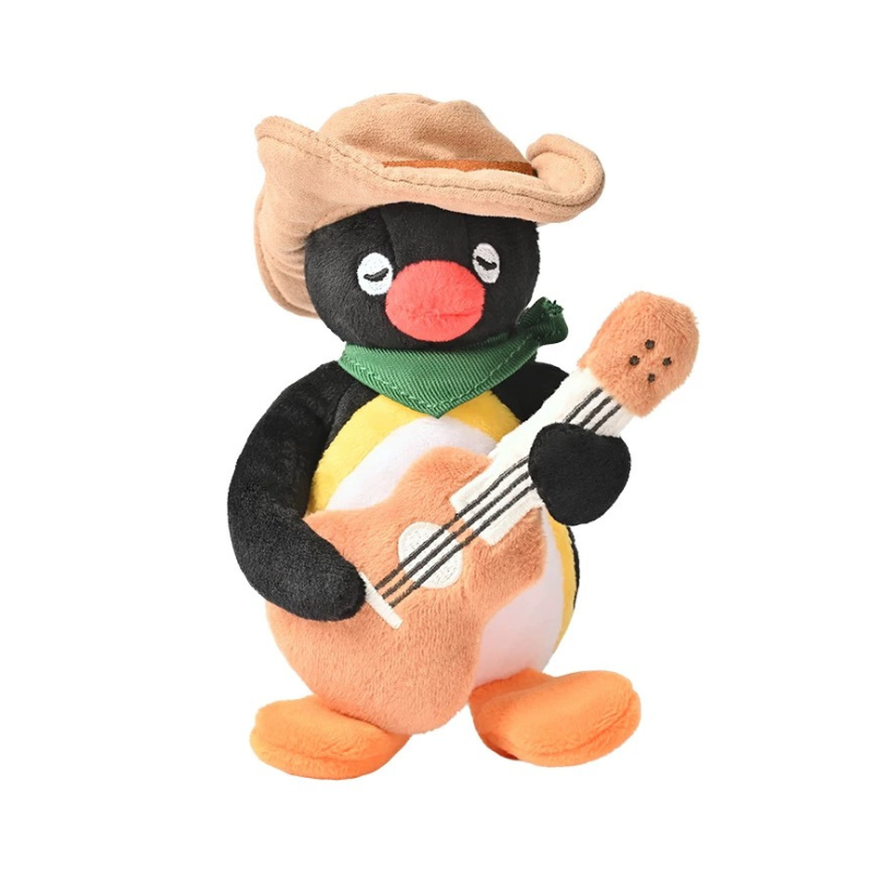 pingu-music-series-underground-band-guitar-mascot-holder-keychain
