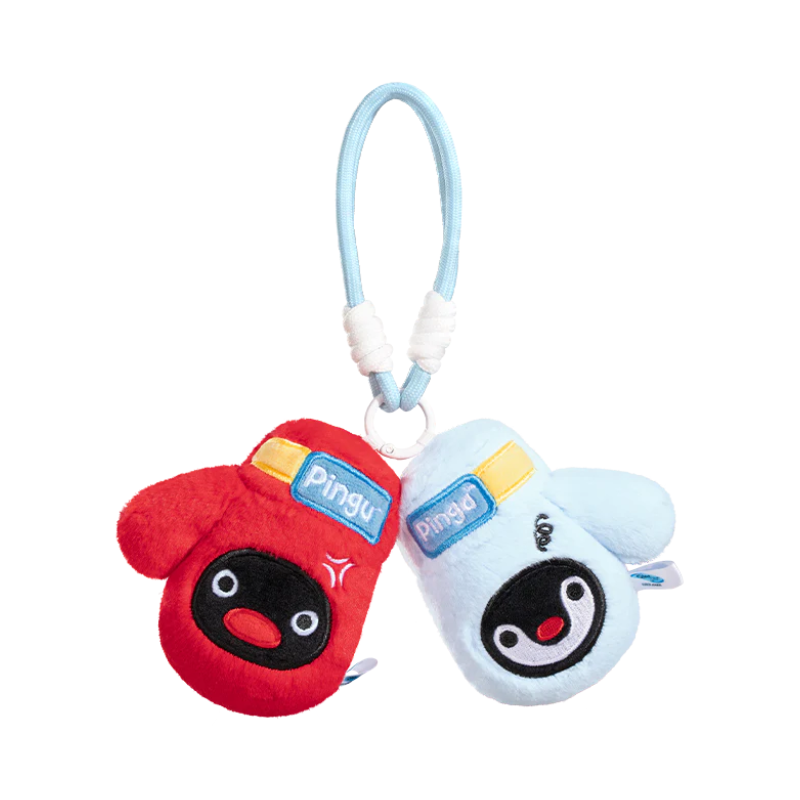 pingu-sports-series-boxing-glove-mascot-holder-keychain