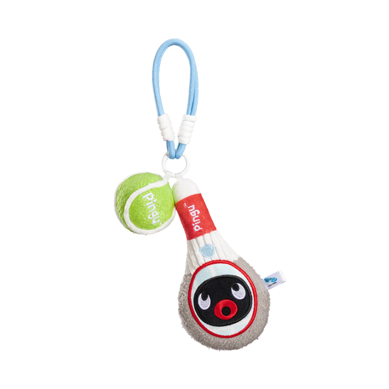 pingu-sports-series-tennis-mascot-holder-keychain