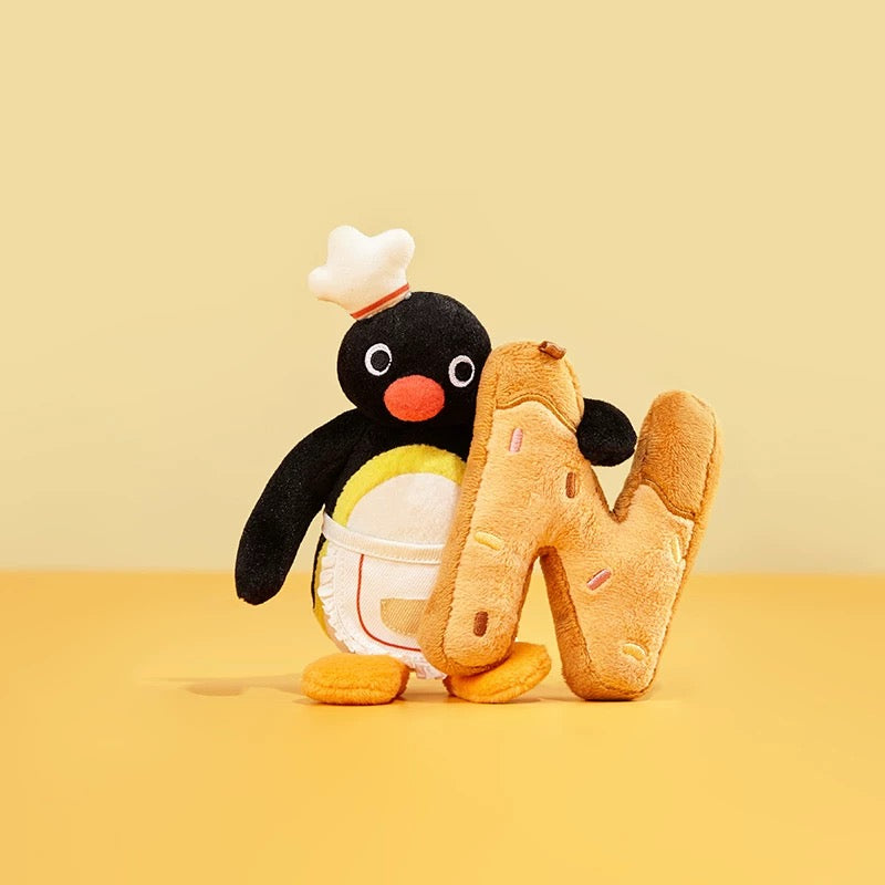 pingu-x-shandmoo-bakery-series-letter-n-mascot-holder-keychain