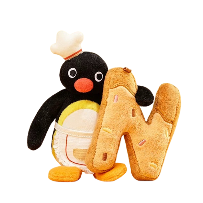 pingu-x-shandmoo-bakery-series-letter-n-mascot-holder-keychain