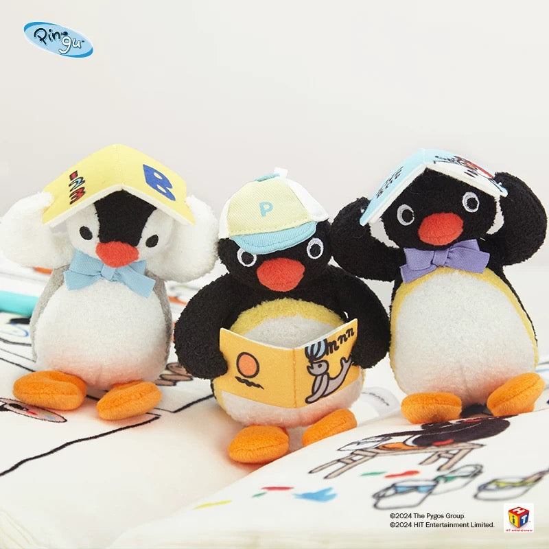 pingu-x-shandmoo-reading-series-hat-mascot-holder-keychain