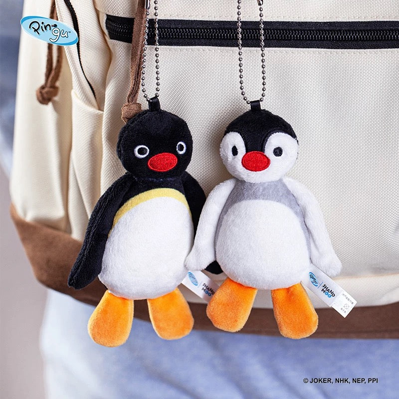 pingu-x-shandmoo-siblings-flat-mascot-holder-keychain-set