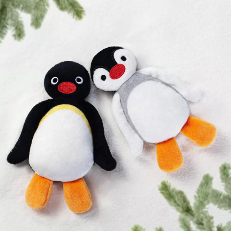 pingu-x-shandmoo-siblings-flat-mascot-holder-keychain-set