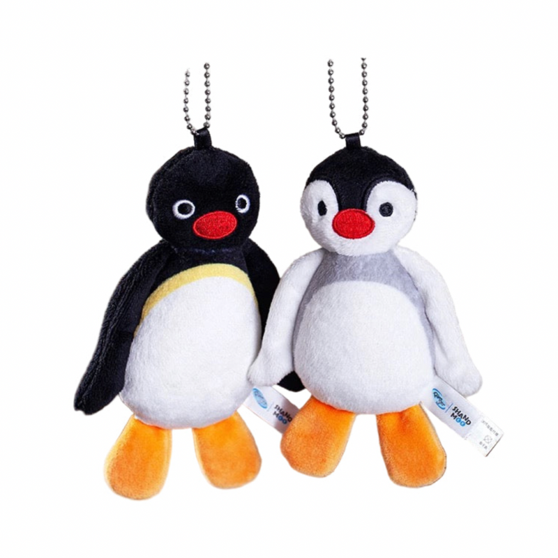 pingu-x-shandmoo-siblings-flat-mascot-holder-keychain-set