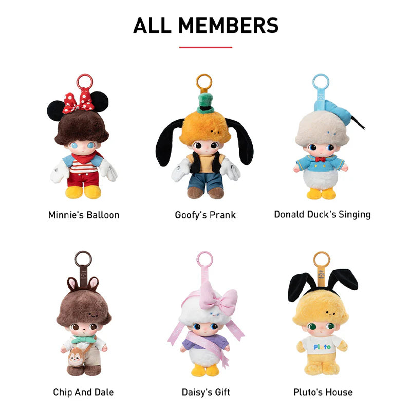 POP MART Dimoo World x Disney Series Vinyl Plush Keychain Blind