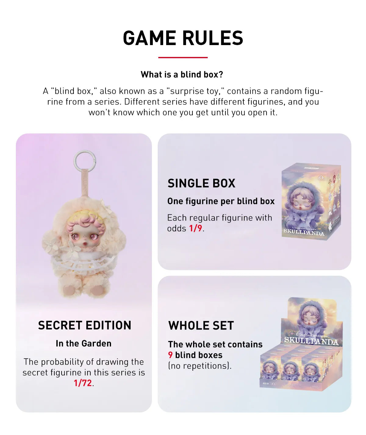 SKULLPANDA L'impressionnisme アソート Skullpanda L