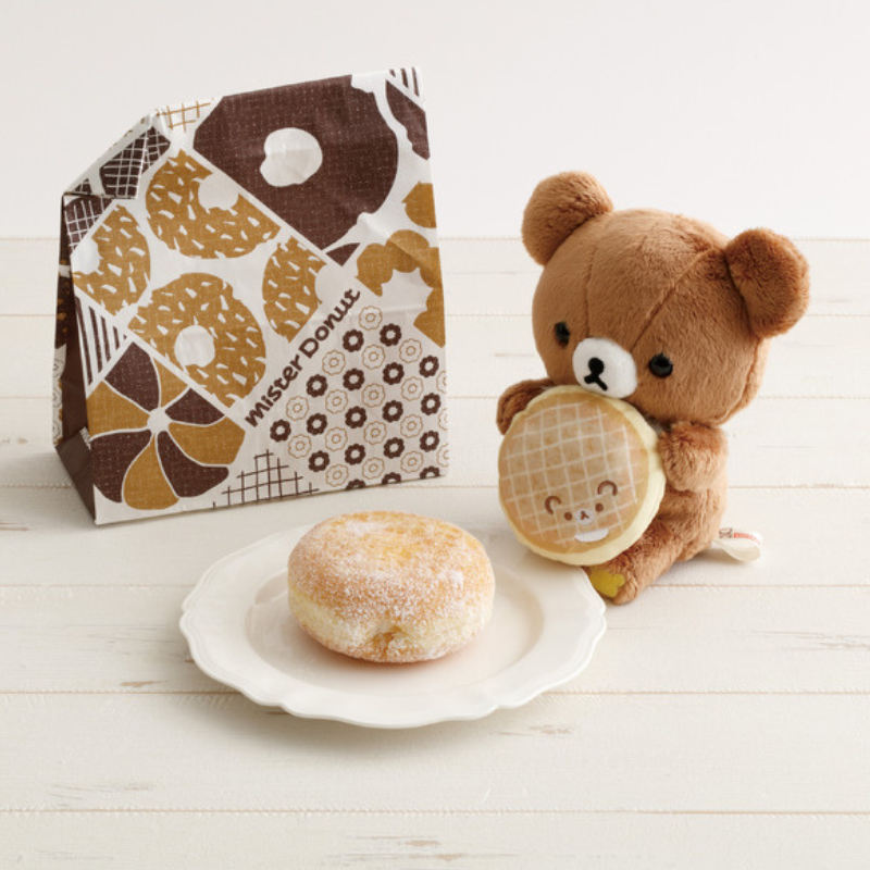 san-x-rilakkuma-x-mister-donut-chairoikoguma-plush-doll