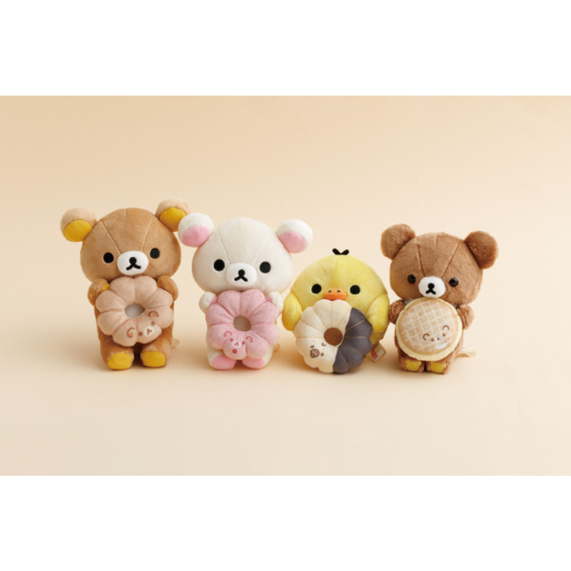 san-x-rilakkuma-x-mister-donut-chairoikoguma-plush-doll