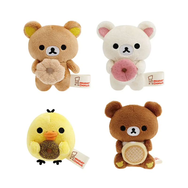 san-x-rilakkuma-x-mister-donut-mini-plush-collection-1pc-