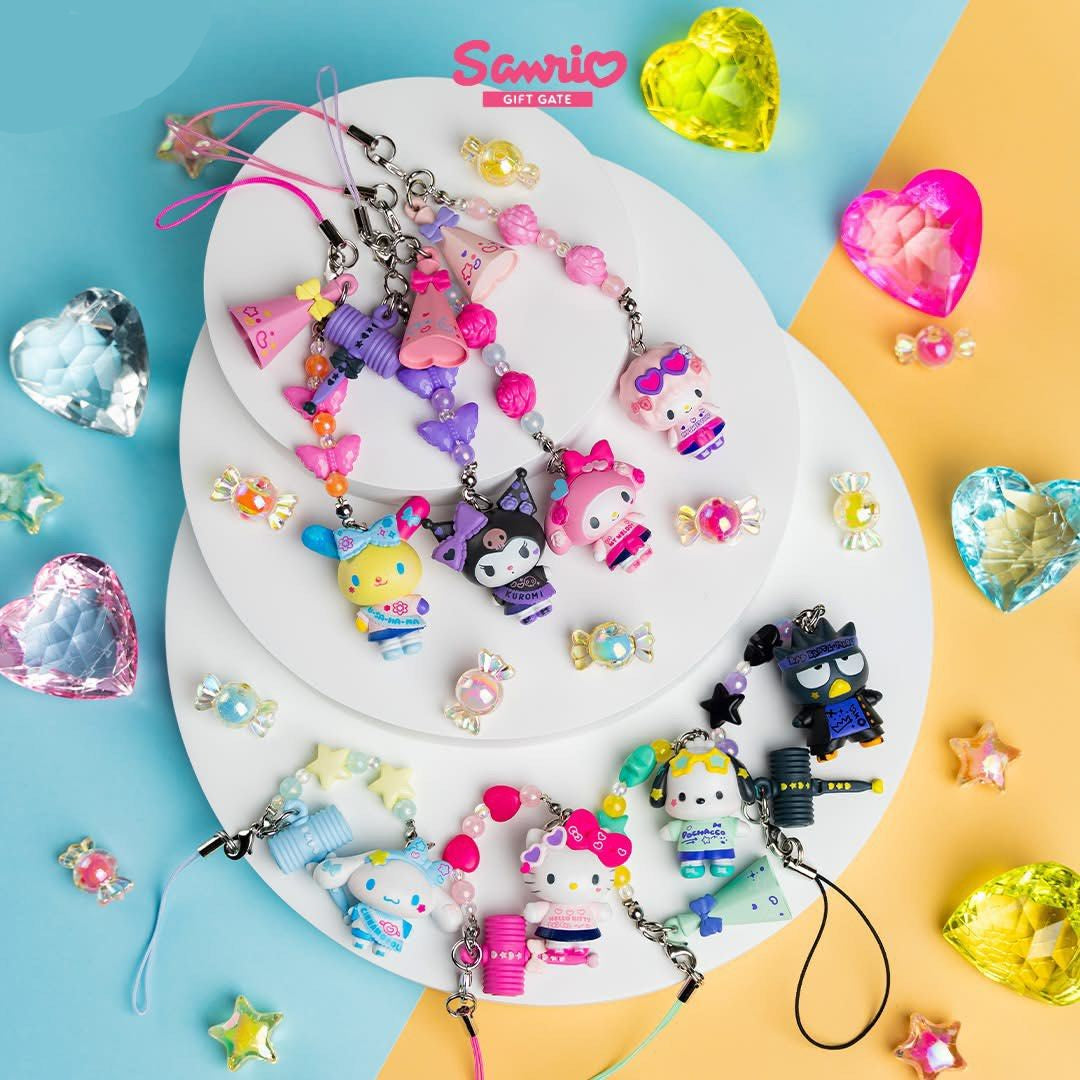 SANRIO Academy Sparkle Secret Phone Strap Blind Box (1PC) | YORE STORE