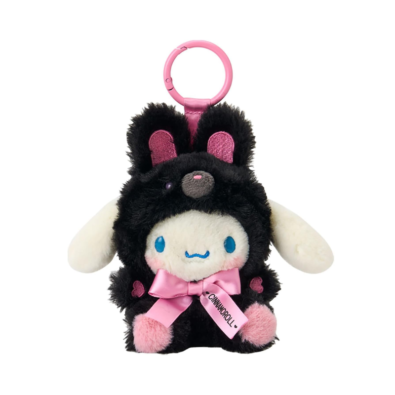 sanrio-cinnamoroll-makkuro-animals-mascot-holder-keychain