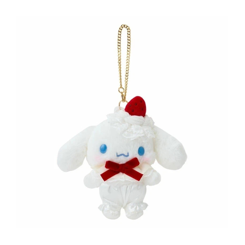 sanrio-cinnamoroll-strawberry-cake-mascot-holder-keychain