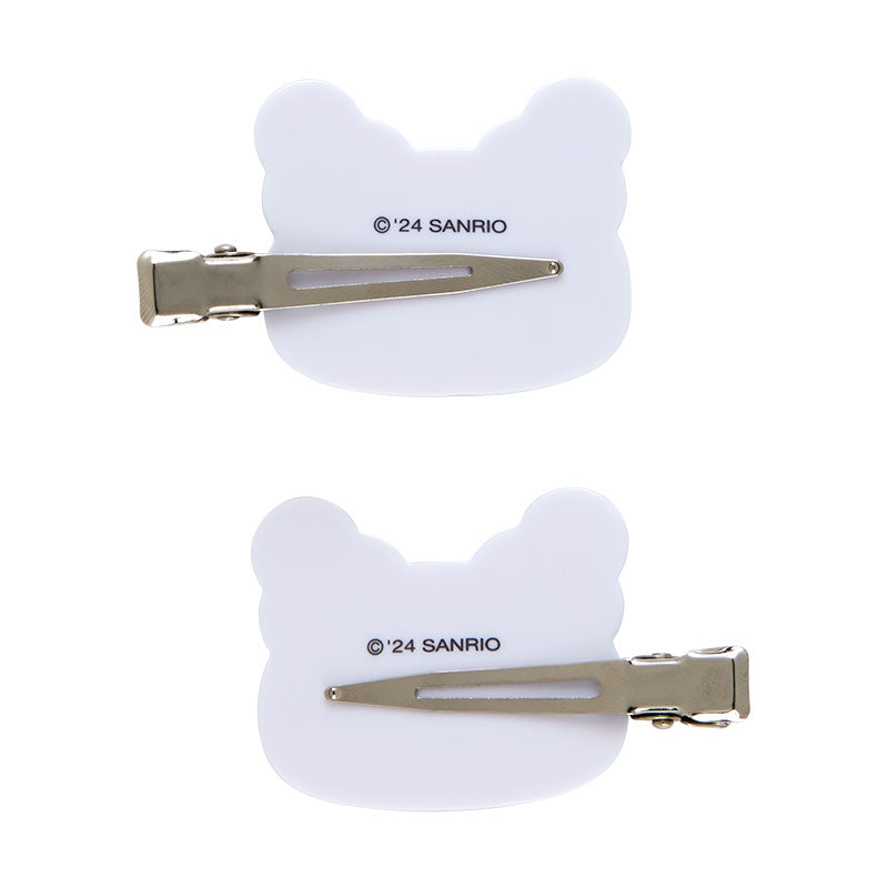 sanrio-hanamaruobake-face-hair-clip-set-of-2
