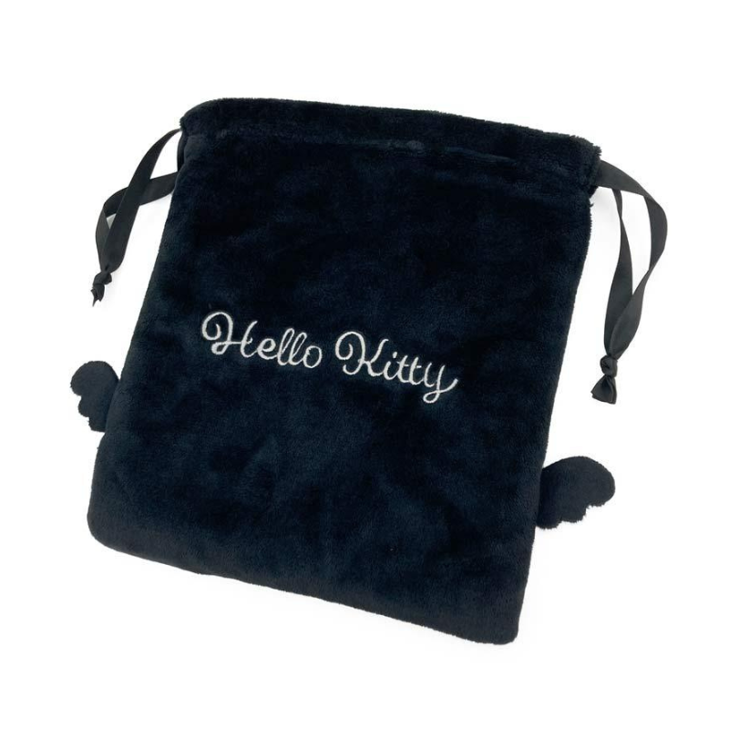 sanrio-hello-kitty-black-angel-black-draw-string-bag
