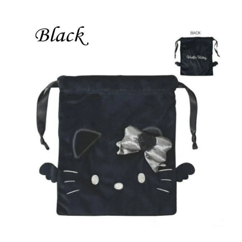 sanrio-hello-kitty-black-angel-black-draw-string-bag