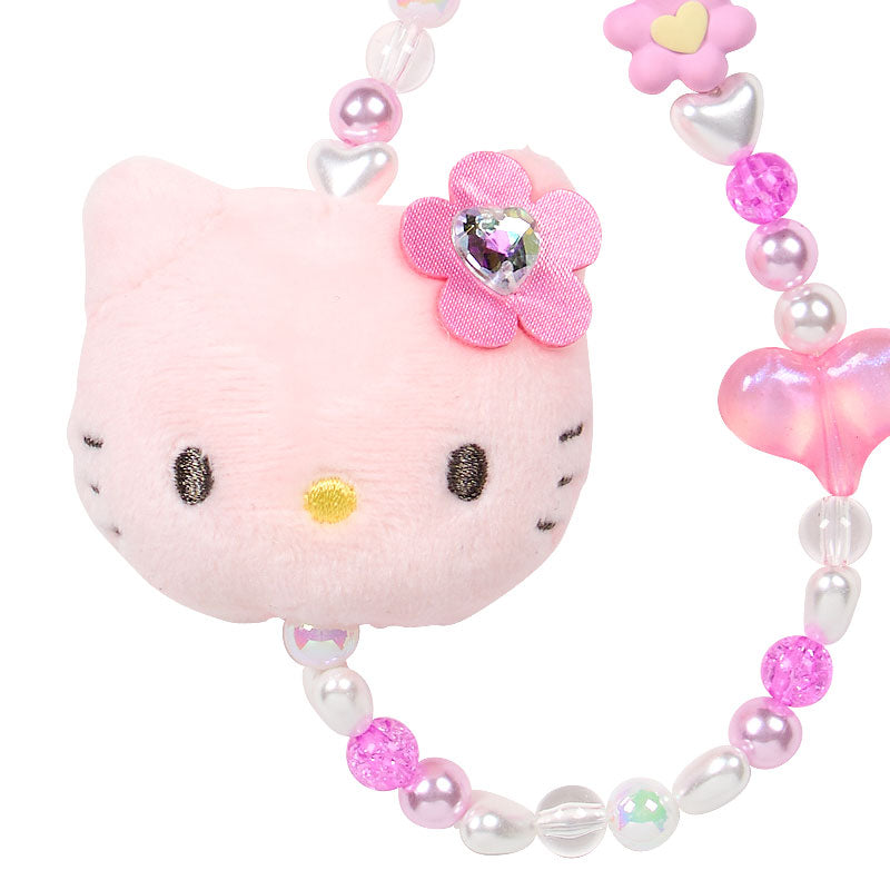 SANRIO Hello Kitty Face Mascot Pink Flower Phone Strap | YORE STORE