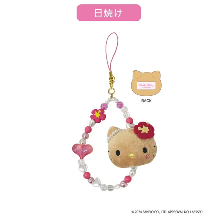 SANRIO Hello Kitty Face Mascot Tanned Phone Strap YORE STORE