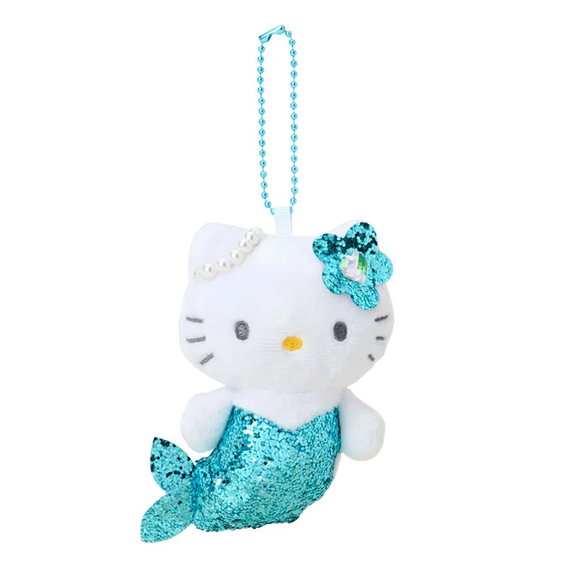 sanrio-hello-kitty-fantasy-series-mermaid-blue-glitter-mascot-holder-keychain