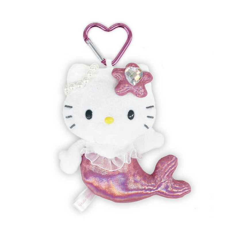 sanrio-hello-kitty-fantasy-series-mermaid-dark-pink-mascot-holder-keychain