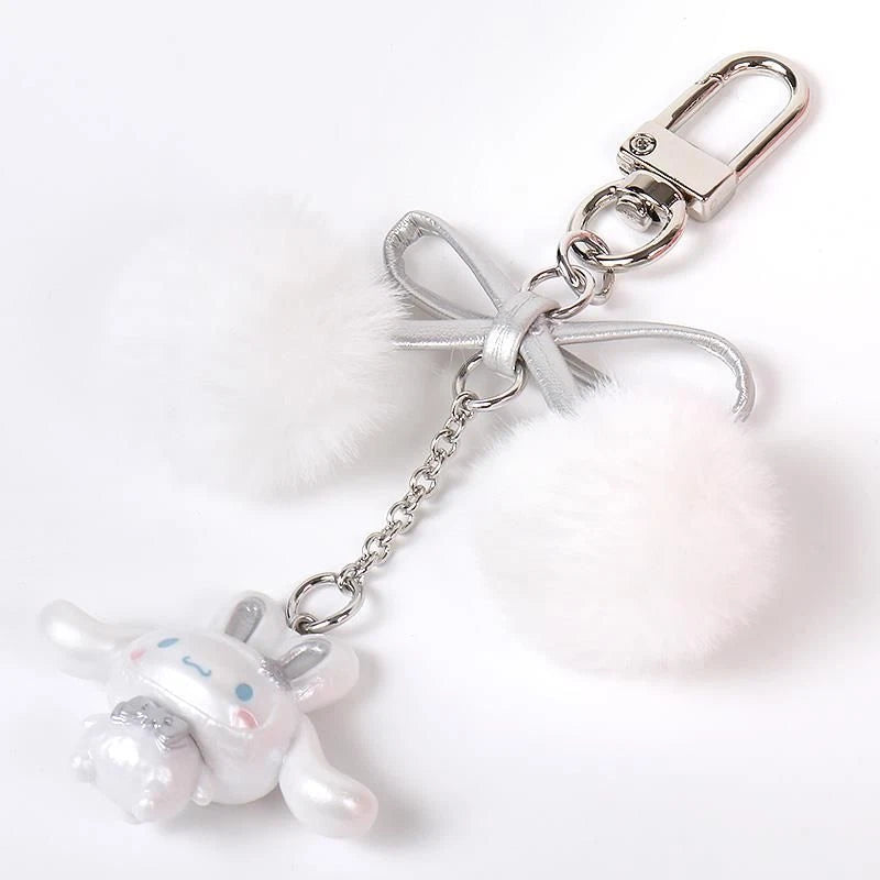 sanrio-hello-kitty-fluffy-snow-rabbit-keychain-accessory