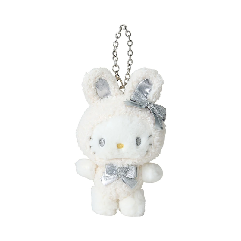 sanrio-hello-kitty-fluffy-snow-rabbit-mascot-holder-keychain