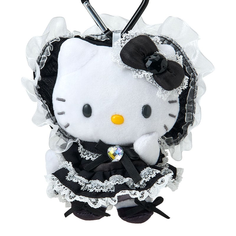sanrio-hello-kitty-lolita-black-mascot-holder-keychain
