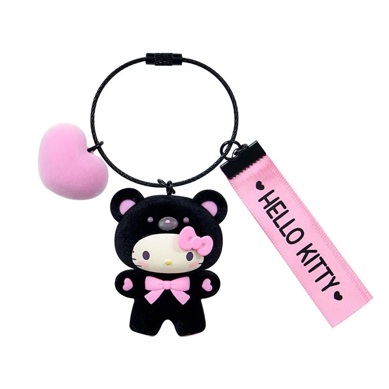 sanrio-hello-kitty-makkuro-animals-keychain-accessory
