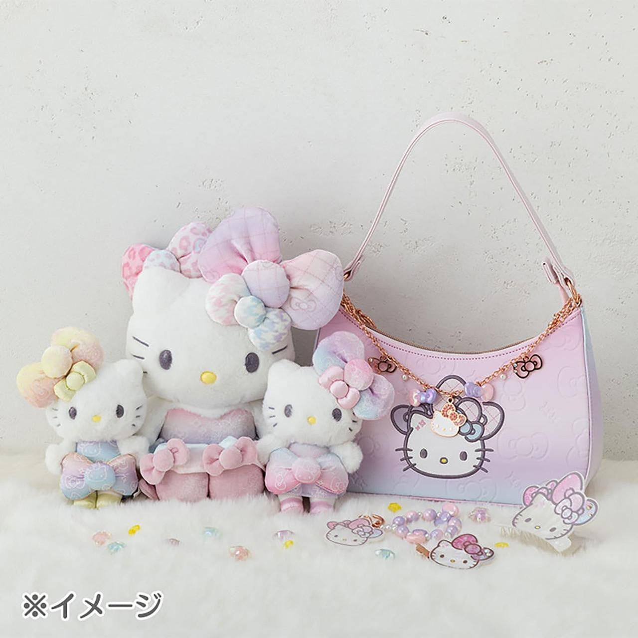 SANRIO Hello Kitty Mimmy 50th The Fashionable Ribbons Birthday Mascot Holder Keychain