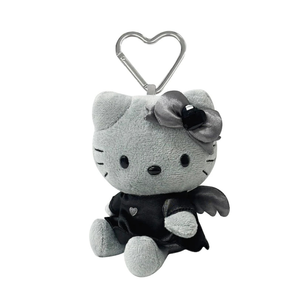 SANRIO Hello Kitty Monochrome Black Angel Mascot Holder Keychain