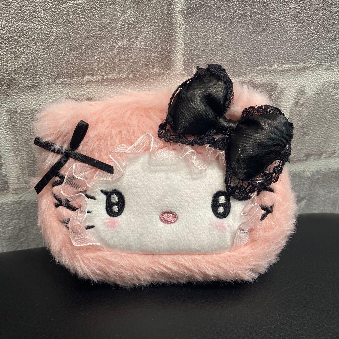 sanrio-hello-kitty-pink-fluffy-mini-face-pouch
