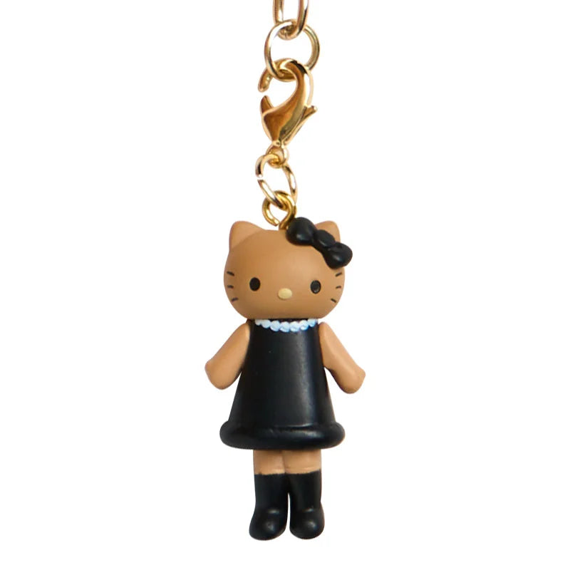 sanrio-hello-kitty-ribbon-strap-keychain-black-brown-
