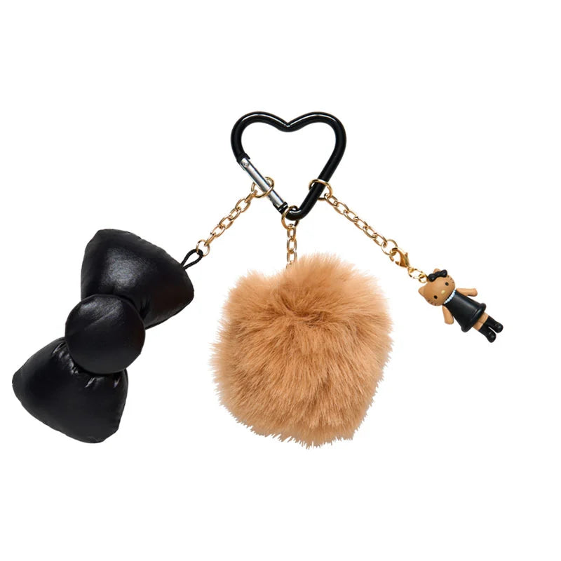 sanrio-hello-kitty-ribbon-strap-keychain-black-brown-