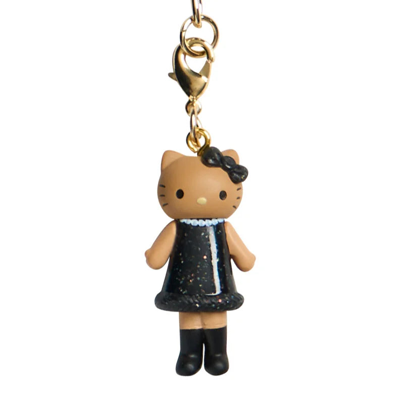 sanrio-hello-kitty-ribbon-strap-keychain-black-glitter-