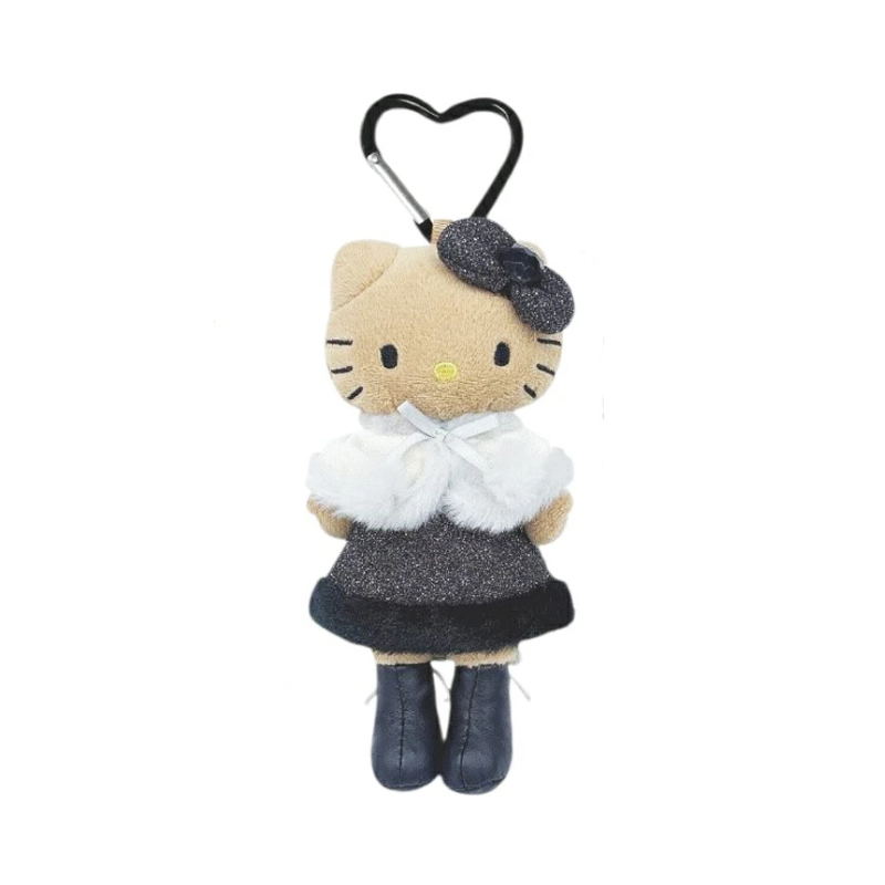 sanrio-hello-kitty-style-up-long-leg-tanned-poncho-mascot-holder-keychain