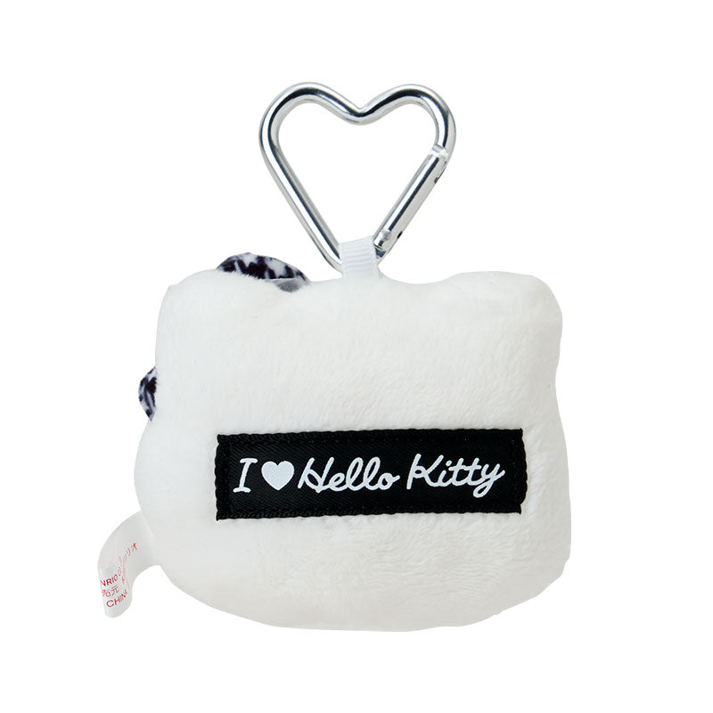 sanrio-i-love-hello-kitty-houndstooth-face-shaped-mascot-holder-keychain