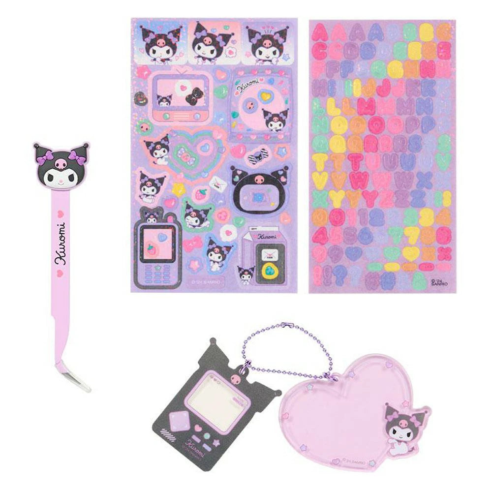 sanrio-kuromi-enjoy-idol-series-tweezers-deco-charm-set