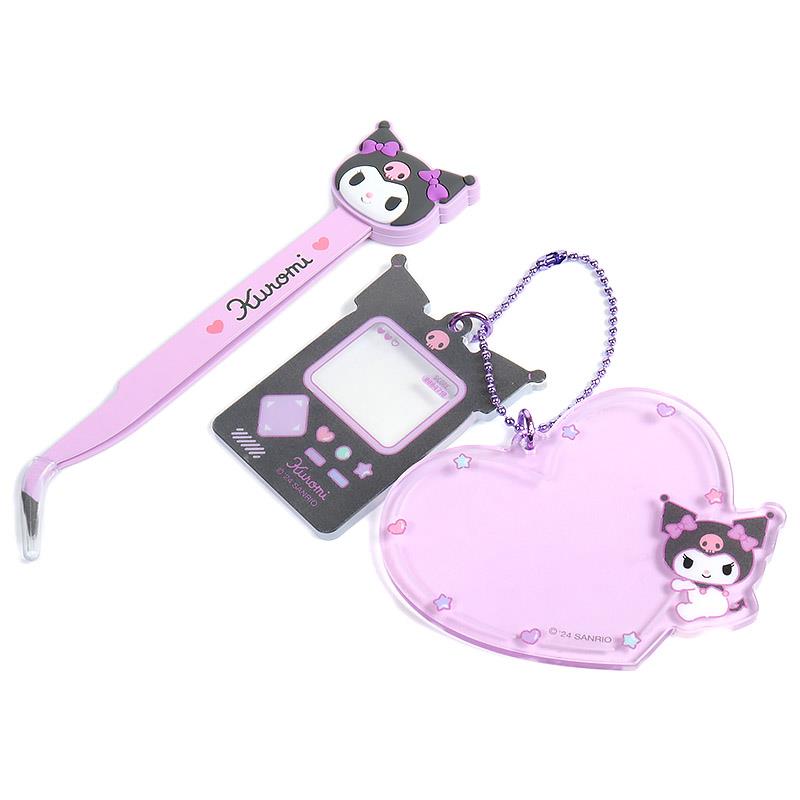 sanrio-kuromi-enjoy-idol-series-tweezers-deco-charm-set